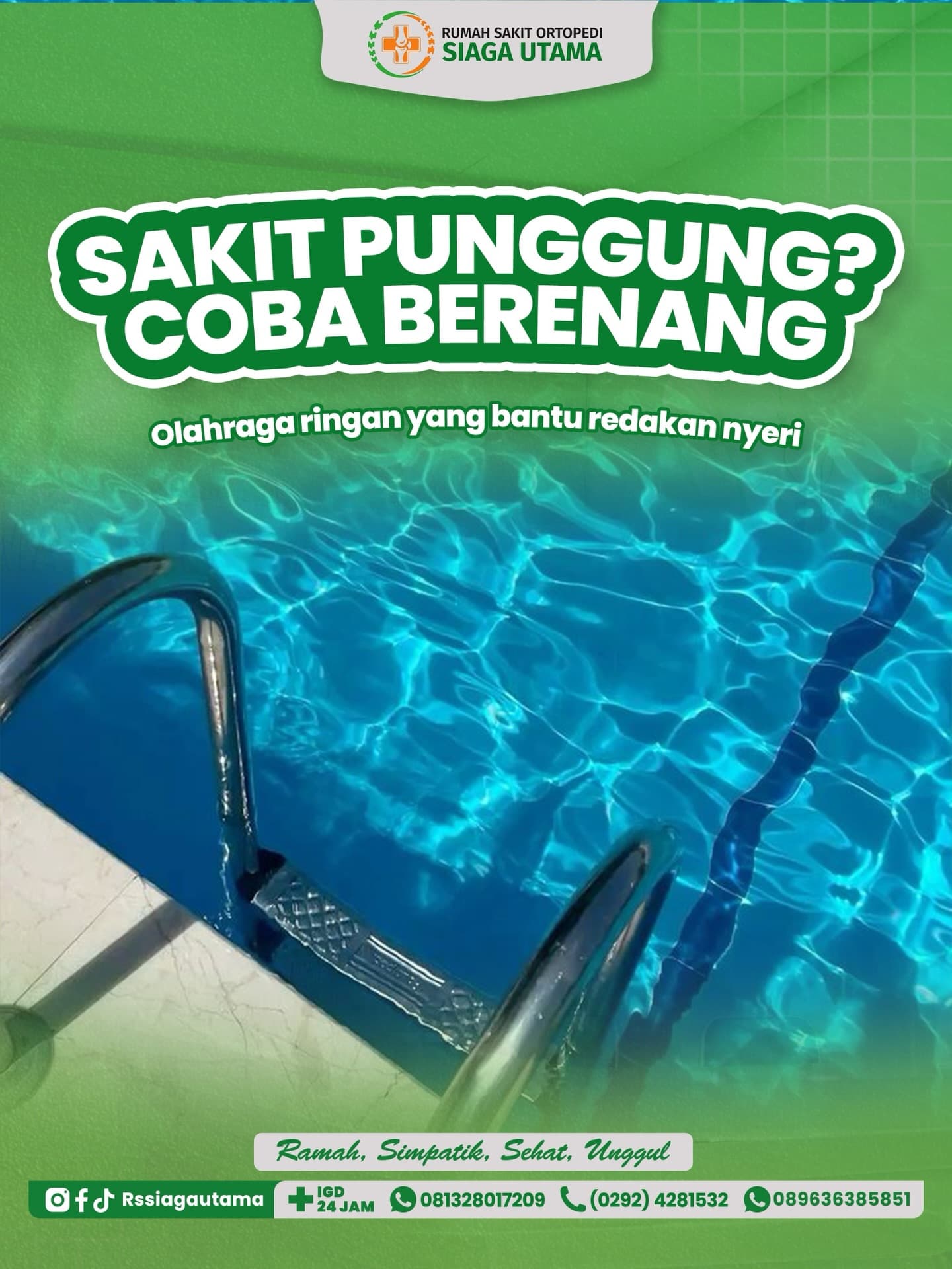 Sakit Punggung, Coba Berenang